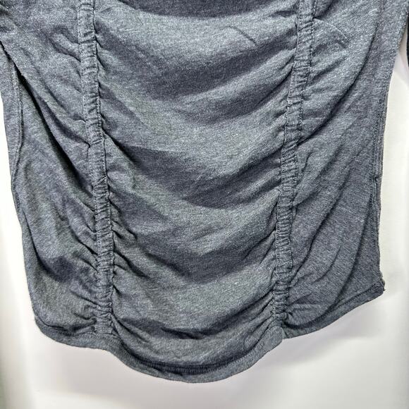 We The Free Gray Long Sleeve Stella Ruching Bodice Too Womens Small Free People - Picture 2 of 11
